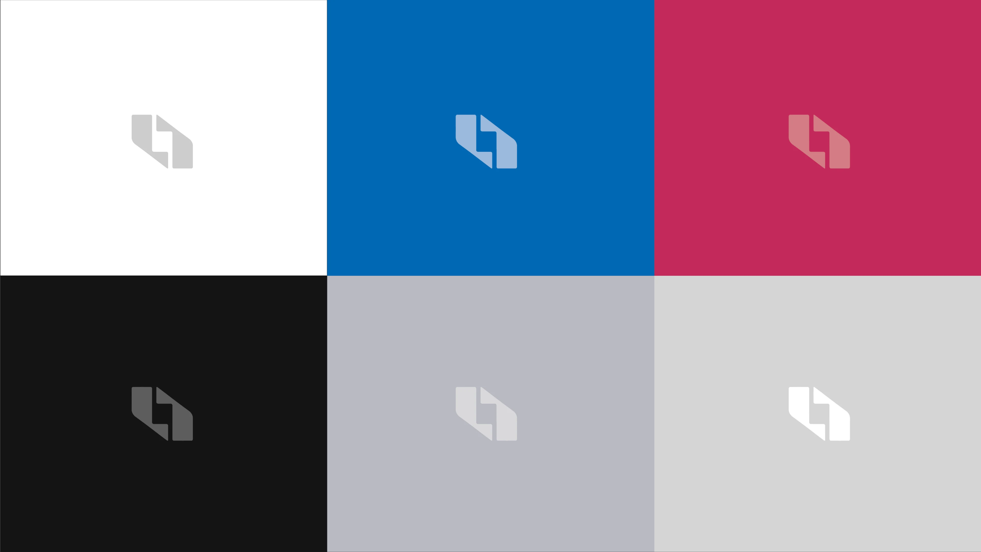 Armfinds — the emblem tone-on-tone across the six brand colours