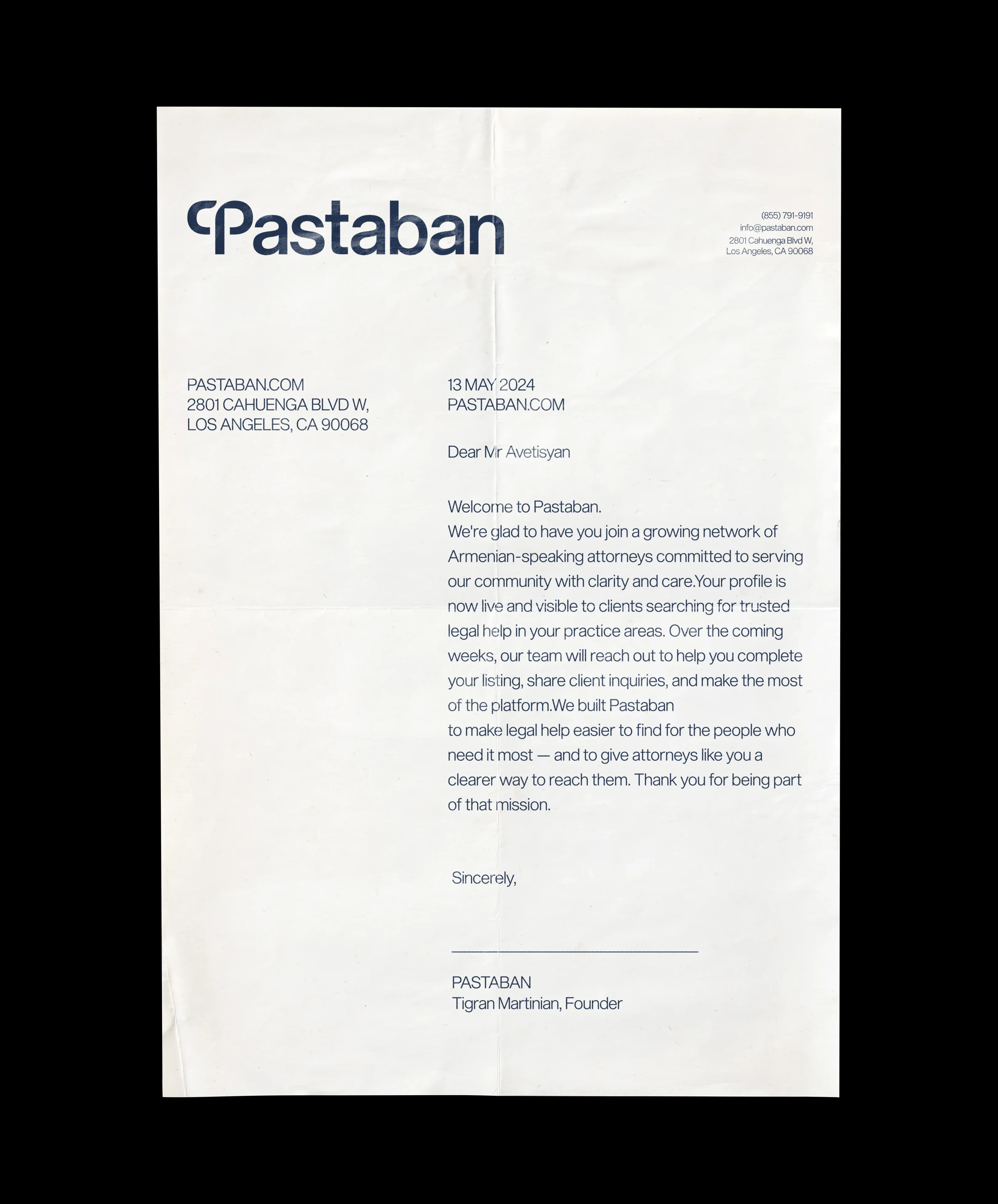Pastaban — application